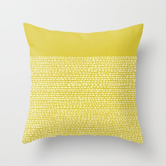 Riverside(Yellow) Throw Pillow