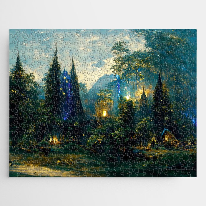 Walking into the forest of Elves Jigsaw Puzzle