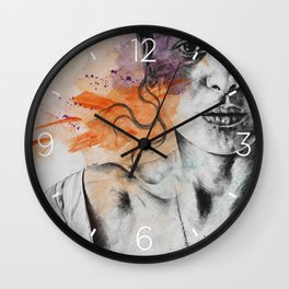 Everything, Everything | expressive sexy female portrait Wall Clock