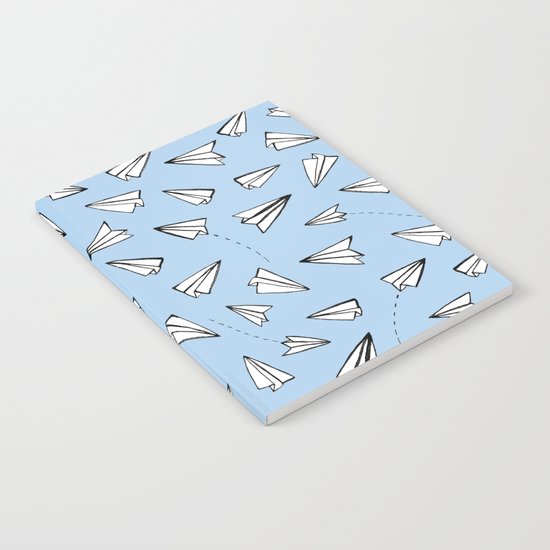 Paper Planes on Blue Notebook