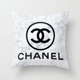 marble logo Throw Pillow