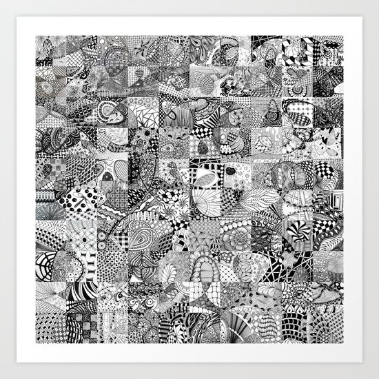 Doodling Together #2 Art Print