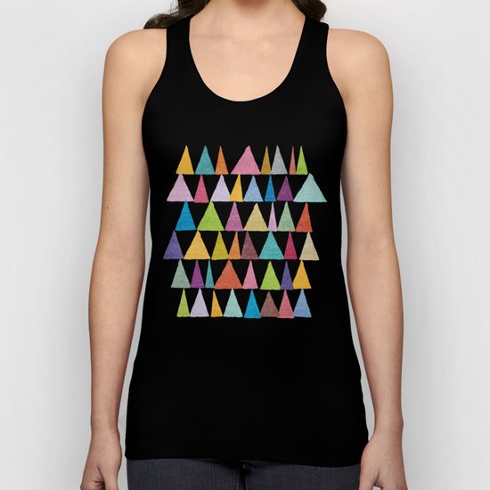 Analogous Shapes In Bloom. Unisex Tank Top