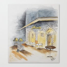 The Cafe Canvas Print