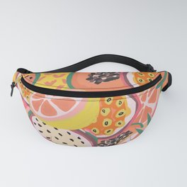 Bright Tropical Fruit Pattern Fanny Pack