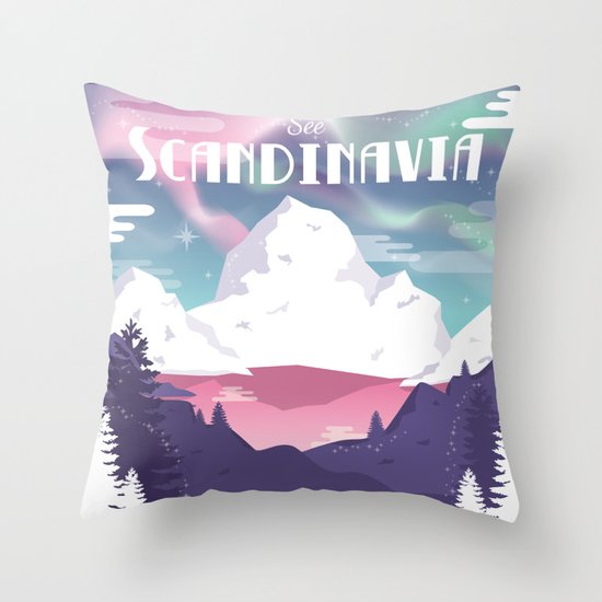 See Scandinavia Throw Pillow