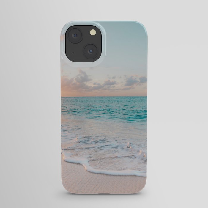 Beautiful tropical turquoise sandy beach photo iPhone Case