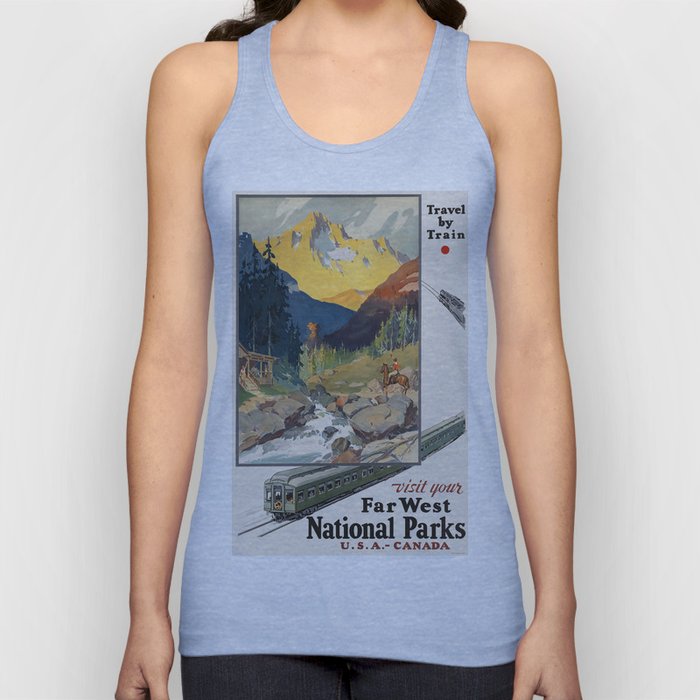 Vintage poster - National parks Tank Top