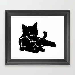 sagittarius cat Framed Art Print