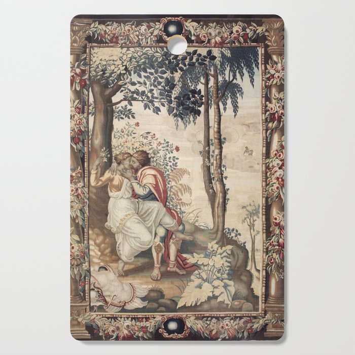 Antique 17th Century 'Apollo Spying on Mars and Venus' Tapestry Cutting Board