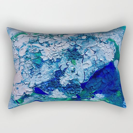 Imagined Ocean View From Above Rectangular Pillow