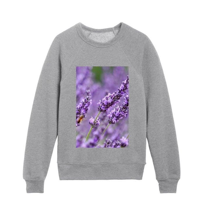 Bee Lavender Kids Crewneck