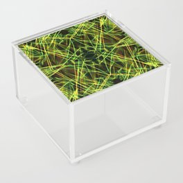 Liquid Light Series 71 ~ Colorful Abstract Fractal Pattern Acrylic Box