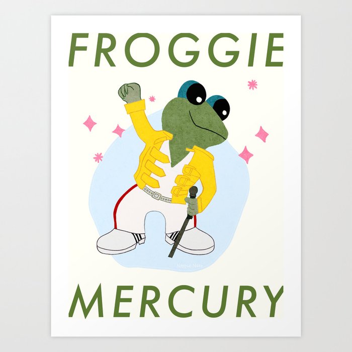 Froggie Mercury Art Print