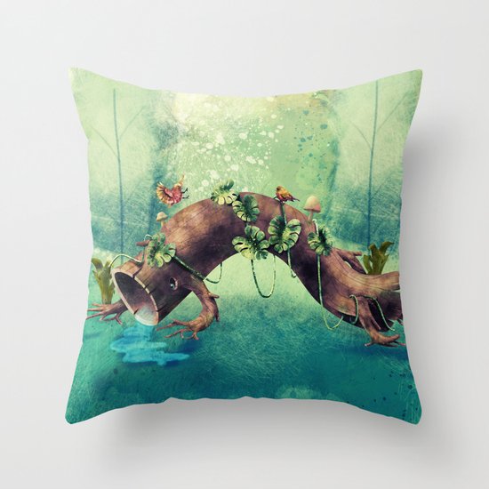 Forest Creature Throw Pillow