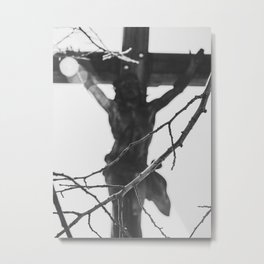 Passion of Jesus, Black and White, Christ Crucified, Catholic Art  Metal Print | Passion, Crucifix, Silhouette, Stigmata, Photo, Digital, Jesus, Icon, Black And White, Iconography 