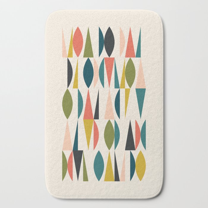 Mid Century Modern Abstract Colorful Shapes Funky Cool Minimalist