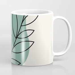 green boho branch Coffee Mug
