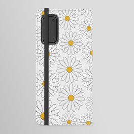 White daisy Android Wallet Case
