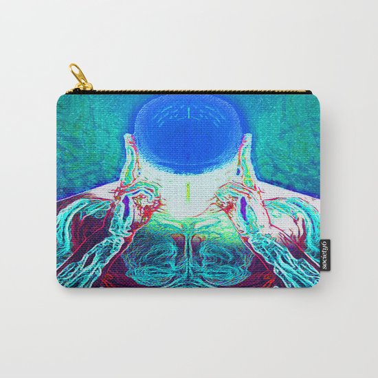 MIND #1 Psychedelic Meditation Vibrant Ethereal Design Carry-All Pouch