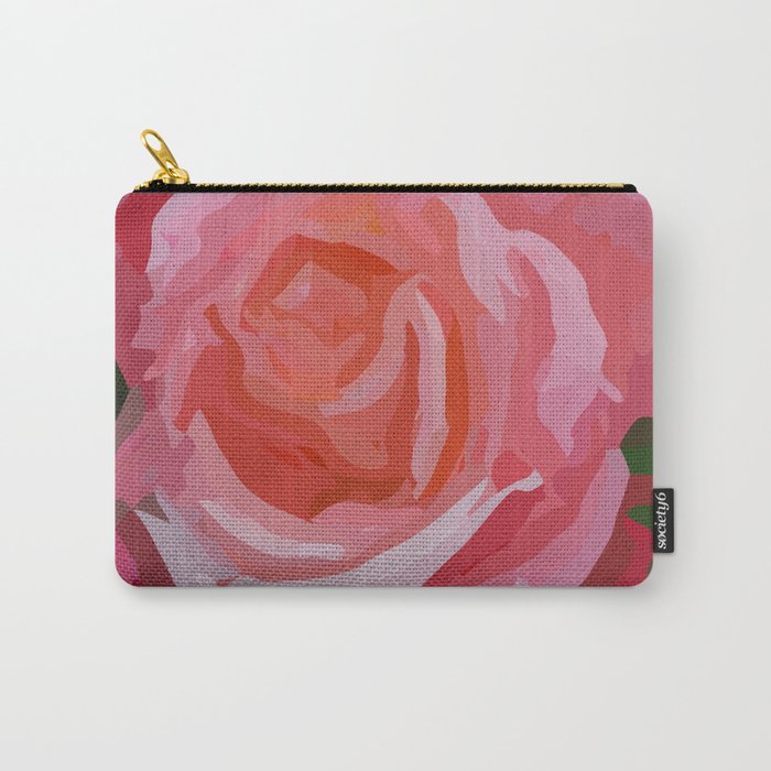 Beautiful Red Rose Picture Carry-All Pouch