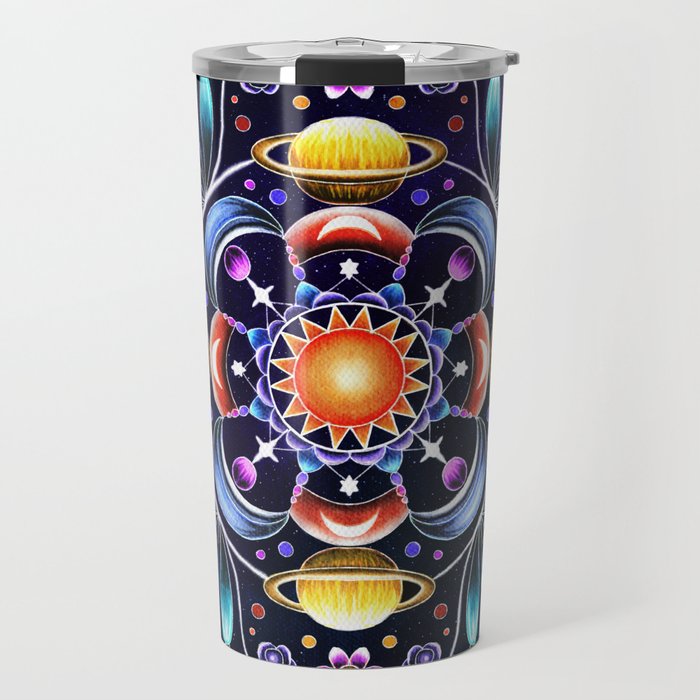 Magical Galaxy Space Mandala Travel Mug