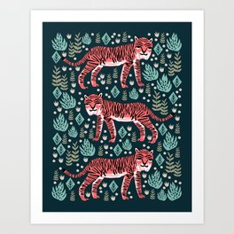 Safari Tiger by Andrea Lauren  Art Print