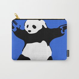 Banksy Panda with Guns Carry-All Pouch