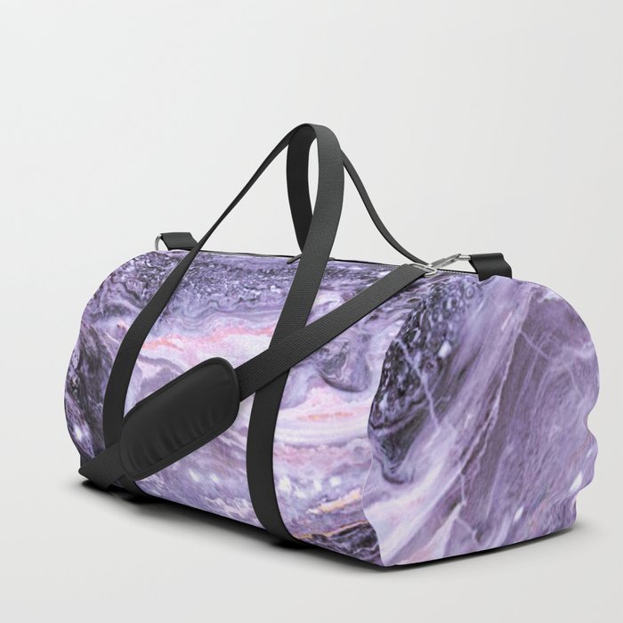 Purple Gem Amethyst Duffle Bag