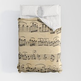 Antique Music Notes Comforter