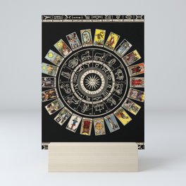 The Major Arcana & The Wheel of the Zodiac Mini Art Print
