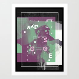 S E X X G O D  II Art Print | Digital, Graphic Design, Abstract, Typography 