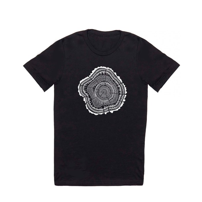 Growth Rings – 65 Years – Black T Shirt