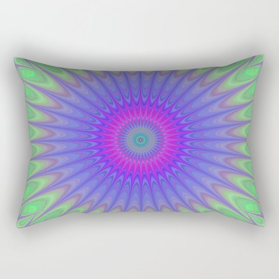 Cold mandala Rectangular Pillow