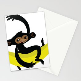 Monkey with a banana Stationery Cards