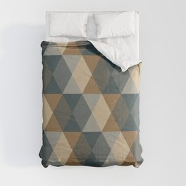 Caffeination Geometric Hexagonal Repeat Pattern Comforter