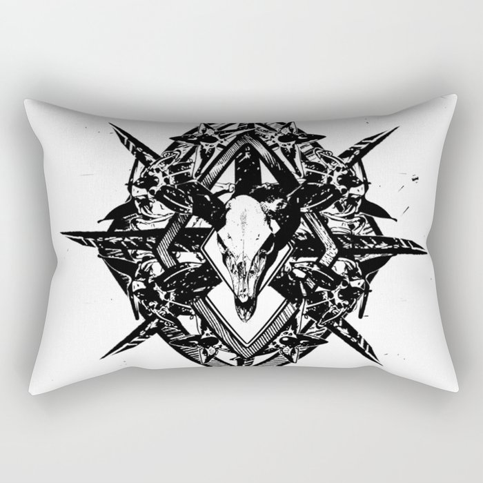 Deathshead Diamond Rectangular Pillow