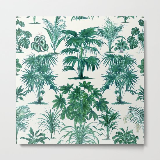 Exotic Tropical Palm Print Metal Print