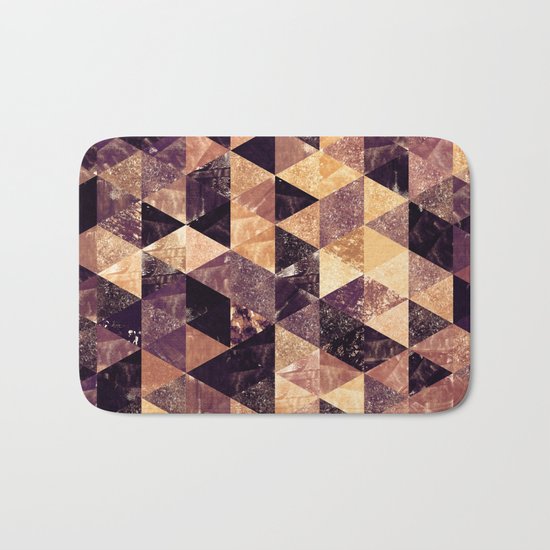 Abstract Geometric Background #3 Bath Mat