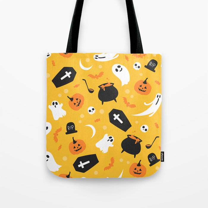 Halloween Seamless Pattern  Tote Bag