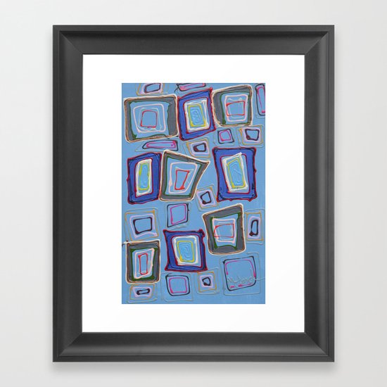 Newport Blue Framed Art Print