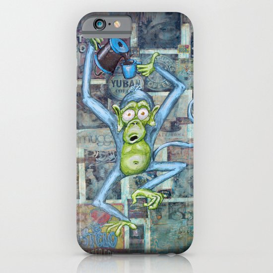 Rebecca's Coffee Drinking Monkey iPhone & iPod Case