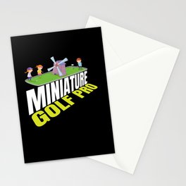 Miniature Golf Pro Golfer Stationery Card