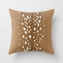 Speckled Fawn - baby deer spots Throw Pillow