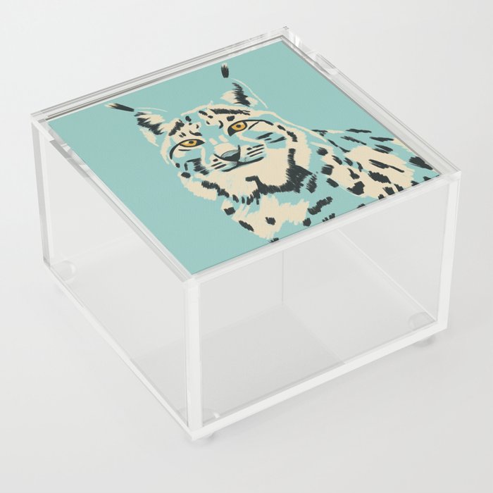 Big Cat Series - Lynx Blue Acrylic Box