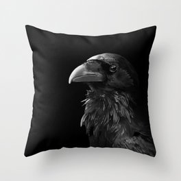 Crows Smile Throw Pillow