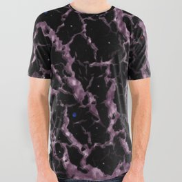 Cracked Space Lava - Glitter Pink All Over Graphic Tee