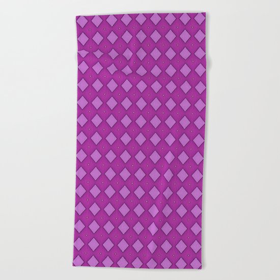 Diamonds - Pink Beach Towel