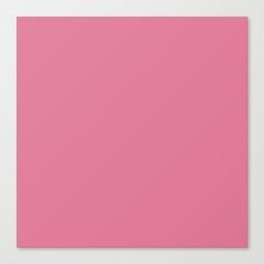Heather Pink pastel solid color modern abstract pattern Canvas Print