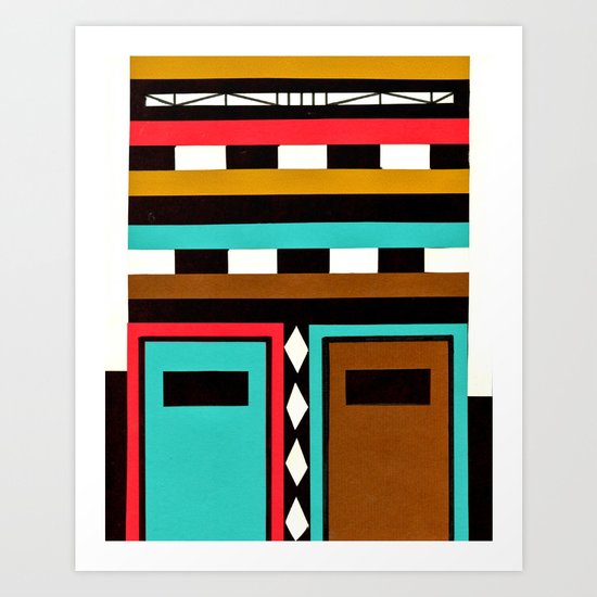 Tribe Mask Art Print
